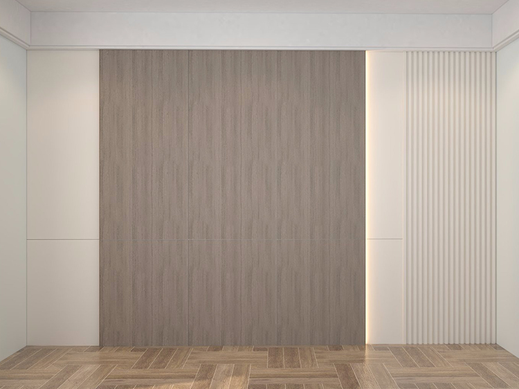 Flat grid staggered wall panel 7A