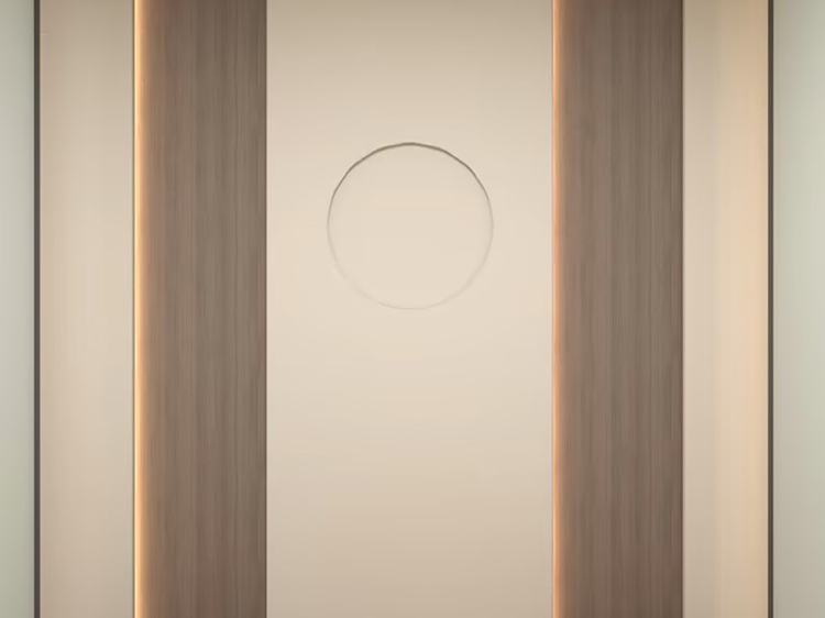 Standard tea room moon wall panel