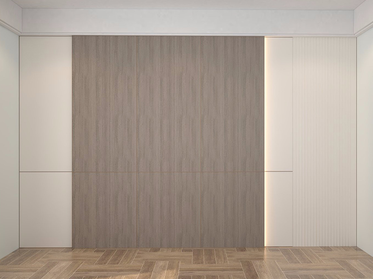 Flat grid staggered wall panel 7C