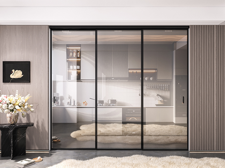 Xinghan four-link hanging sliding door