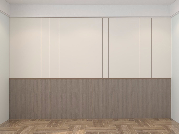 Upper and lower flat wall panels 2