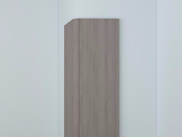 External corner rounded wall panel