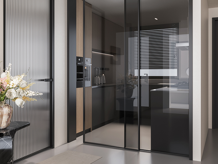 Star Pro Single-Glass two Track hanging Sliding Door