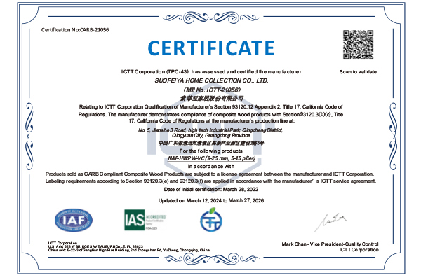 CARB NAF certification badge