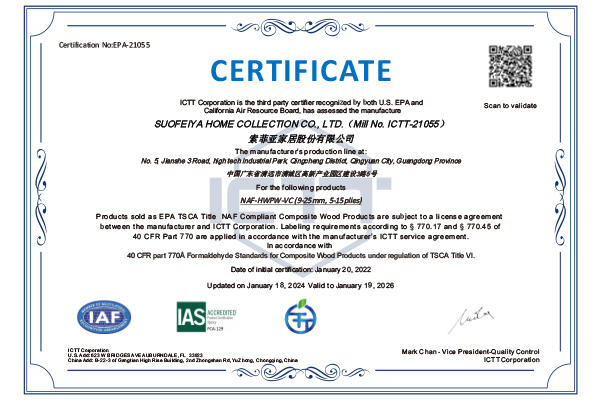 EPA NAF certification badge