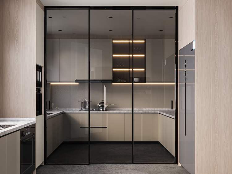 Star Dream Single Glass Three Linkage Sliding Door